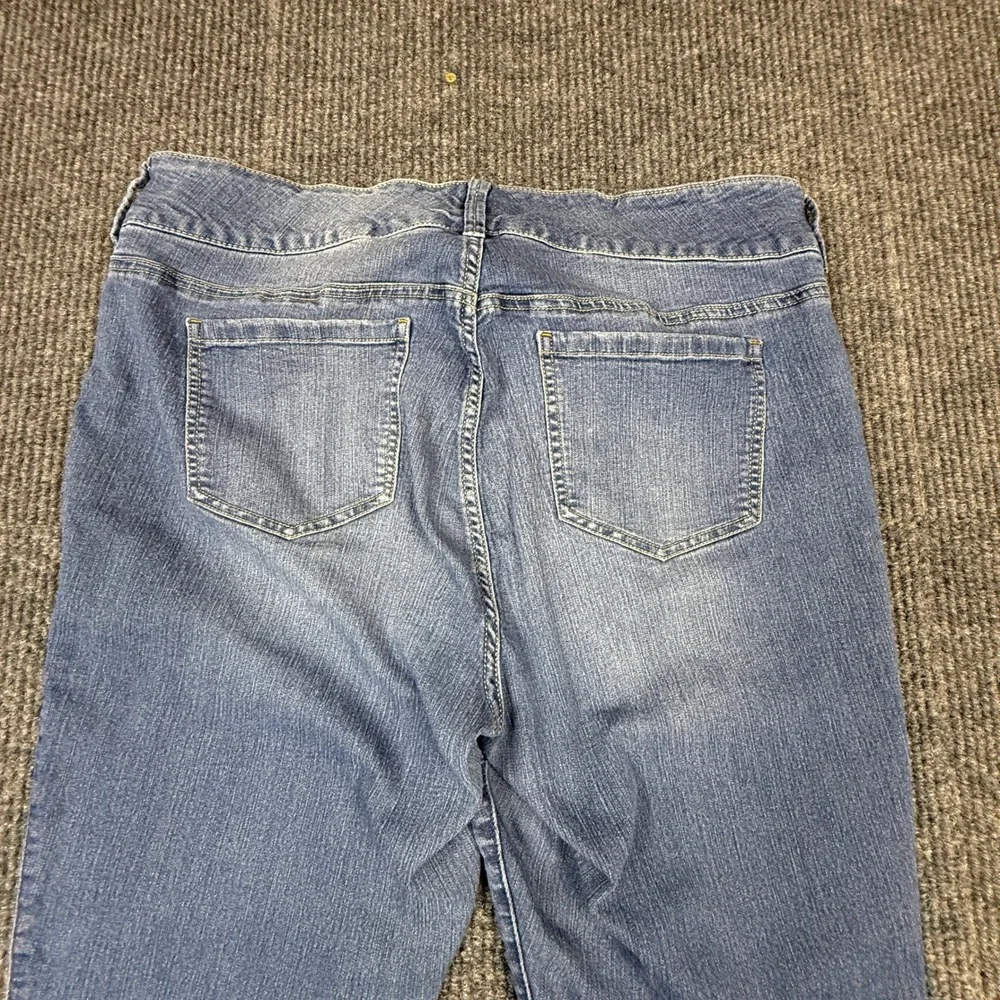 Torrid Denim Womens 18R Medium Wash High Rise Triple Button Stretch Jeggings